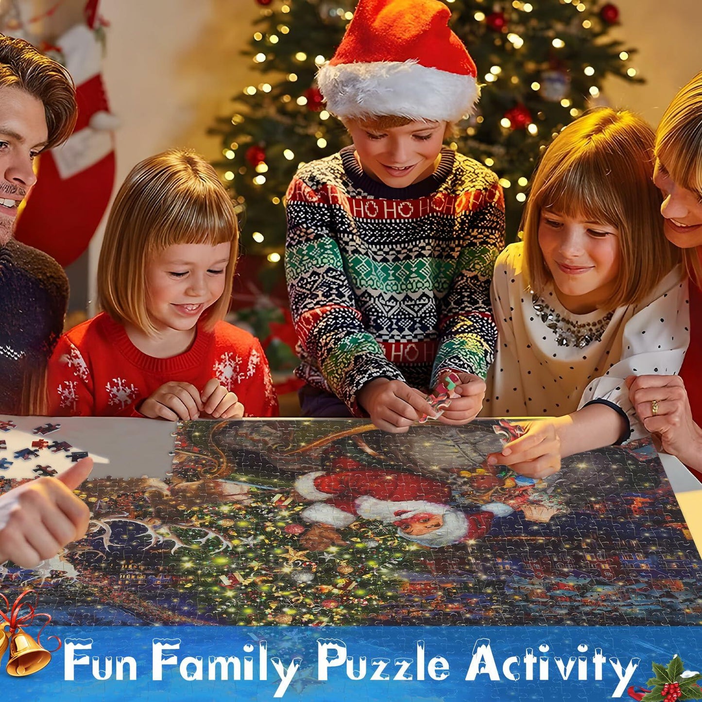 Puzzle Advent Calendar 2024 1008 Pc Glow in Dark 27.6x19.7 Inches Xmas