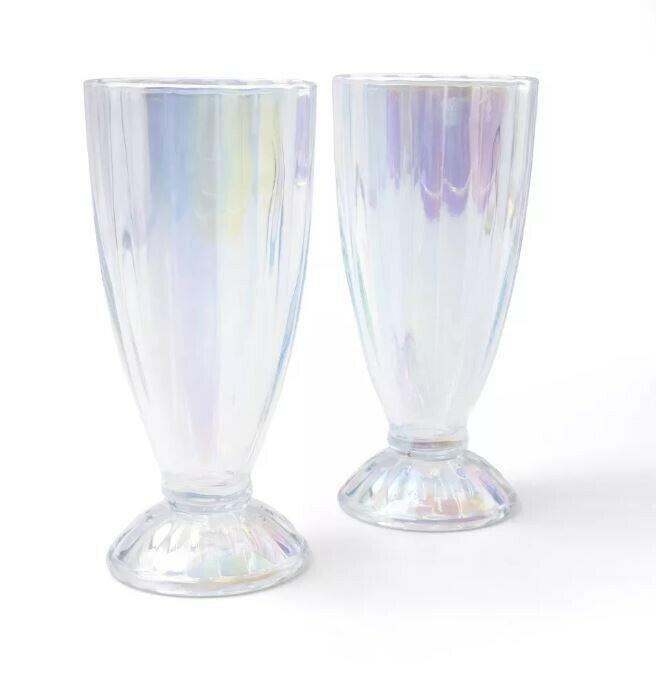 Target Bullseye's Playground Americana Milkshake Glasses 2pk 12.9oz Clear