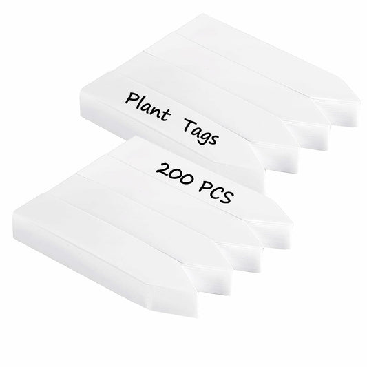 [Like_new] meumtuu 200 PCS White Plastic Plant Labels Garden Markers PVC PVCPL-200W