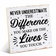 Coworker Appreciation Wood Sign Desk Decor 6.3x6.3 Inches Office Gift