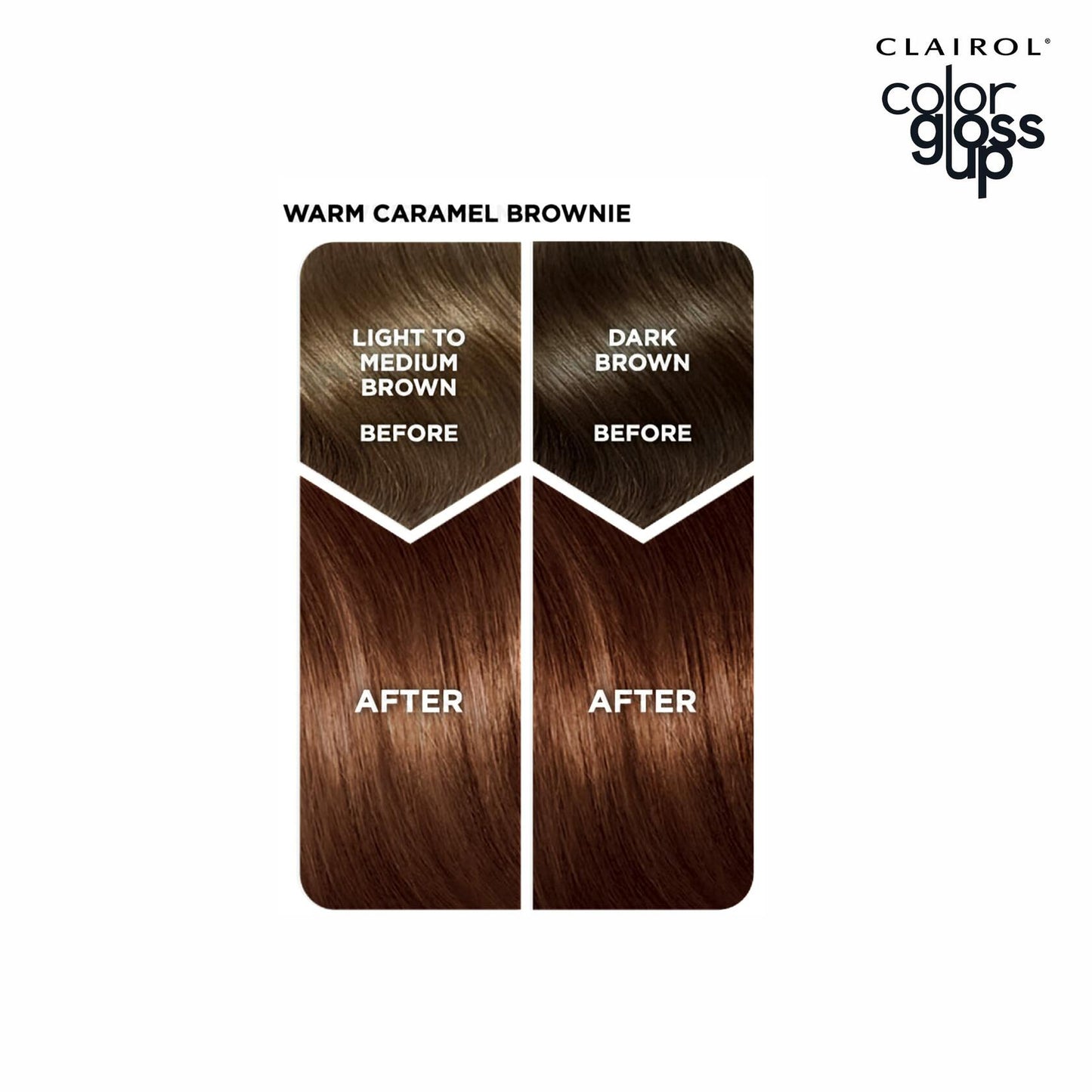 [Like New] Clairol Color Gloss Up Temporary Hair Dye Warm Caramel Brownie 1 Pack