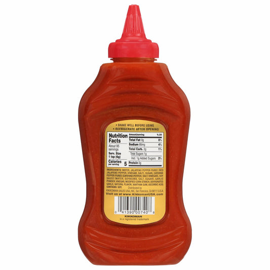 BestBy07/25 Kikkoman Gluten-Free Sriracha Hot Chili Sauce 20oz Tamari Soy