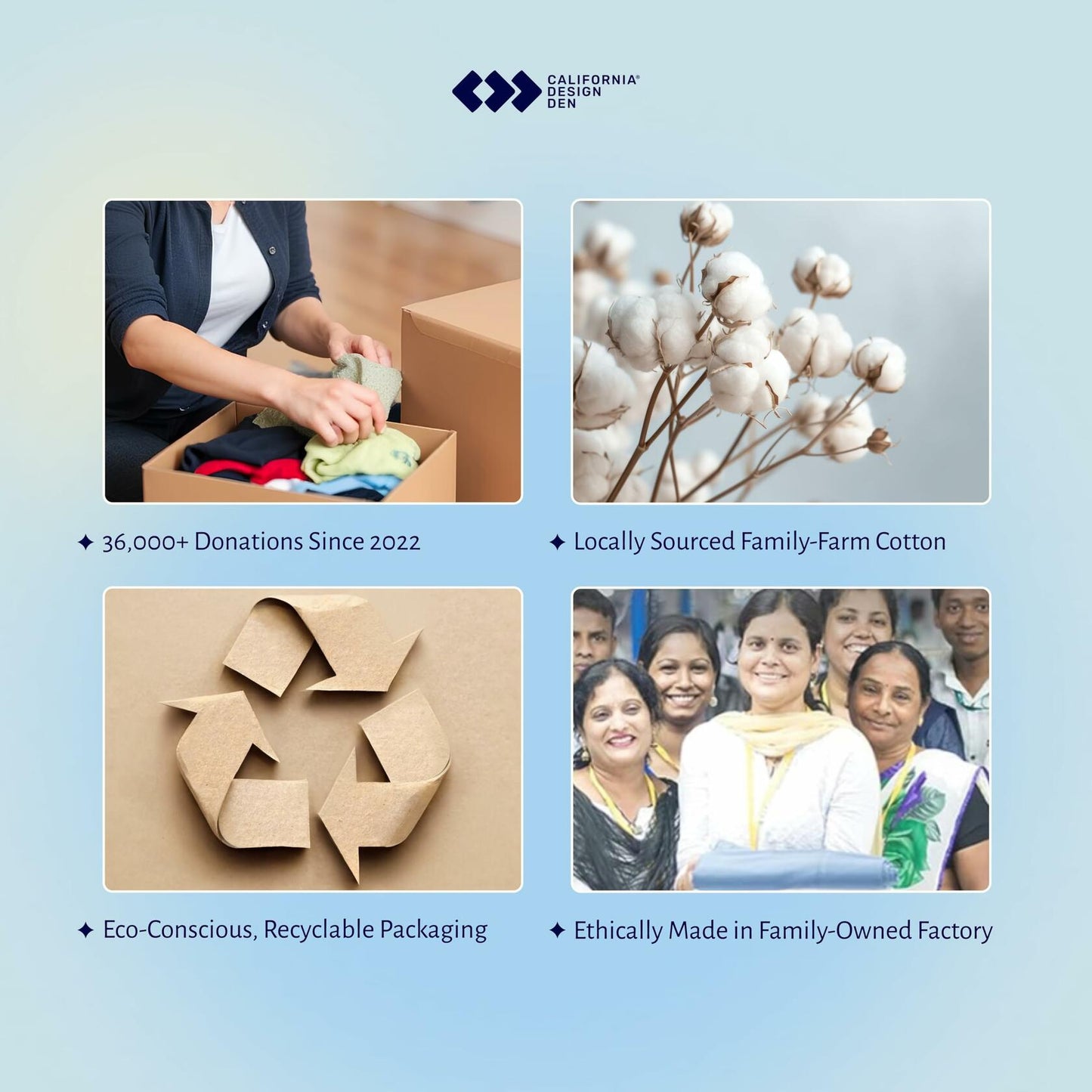 California Design Den 100% Cotton Full Sheets Set 400TC Deep Pockets Ivory