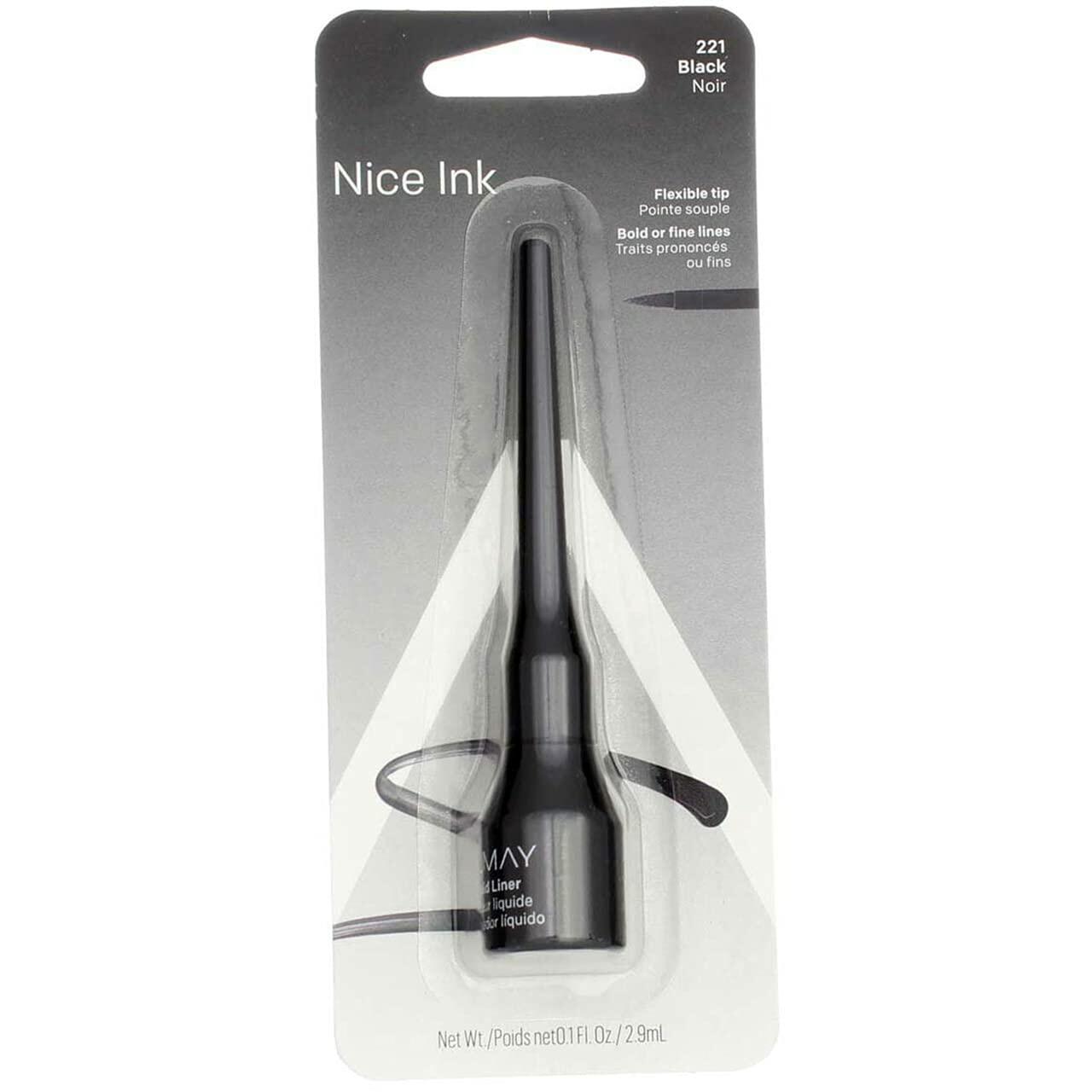 Almay Liquid Eyeliner Black Noir 0.1 oz Ophthalmologist Tested Smudgeproof