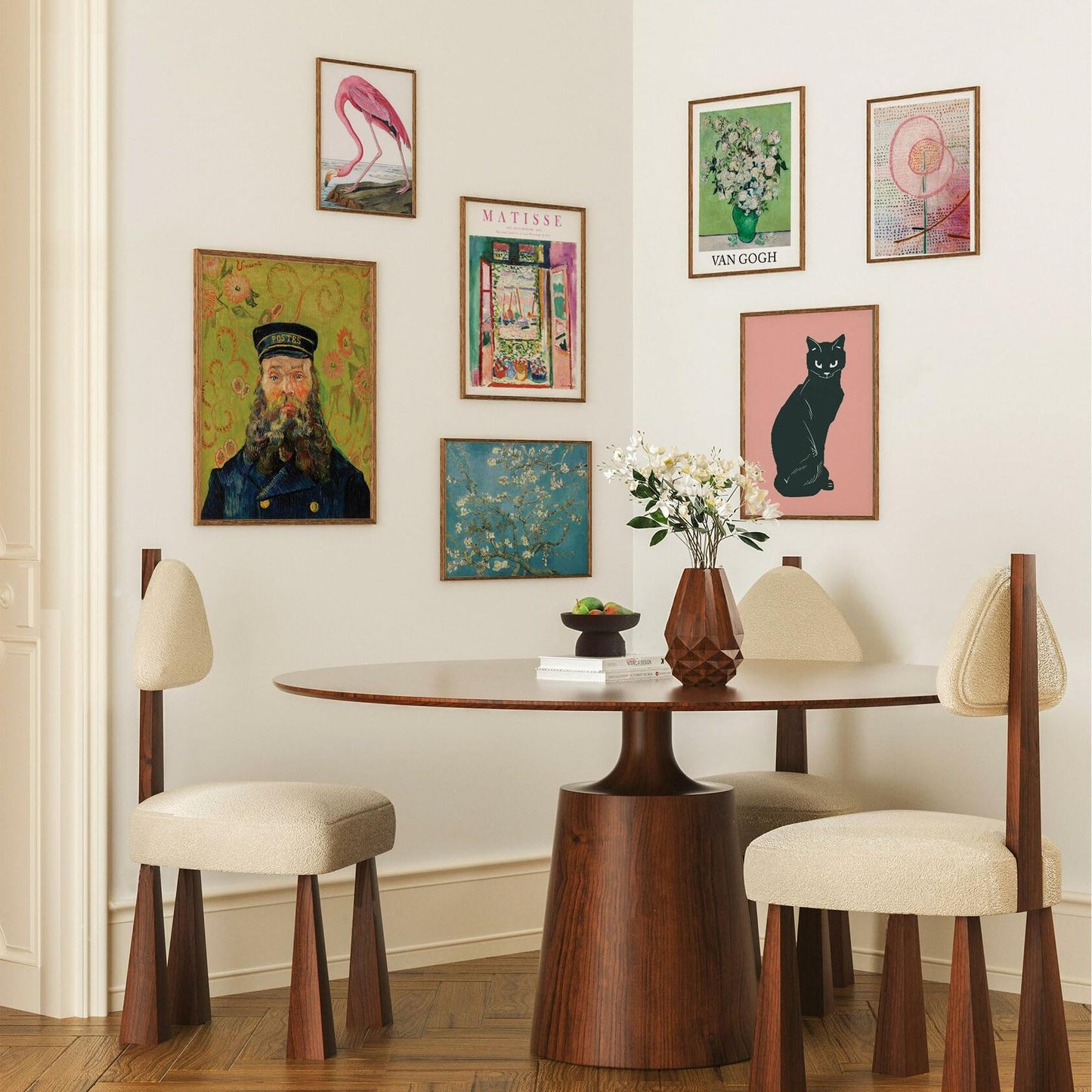 365DoRoTeYa Colorful Eclectic Gallery Wall Art Set 17 PCS Unframed