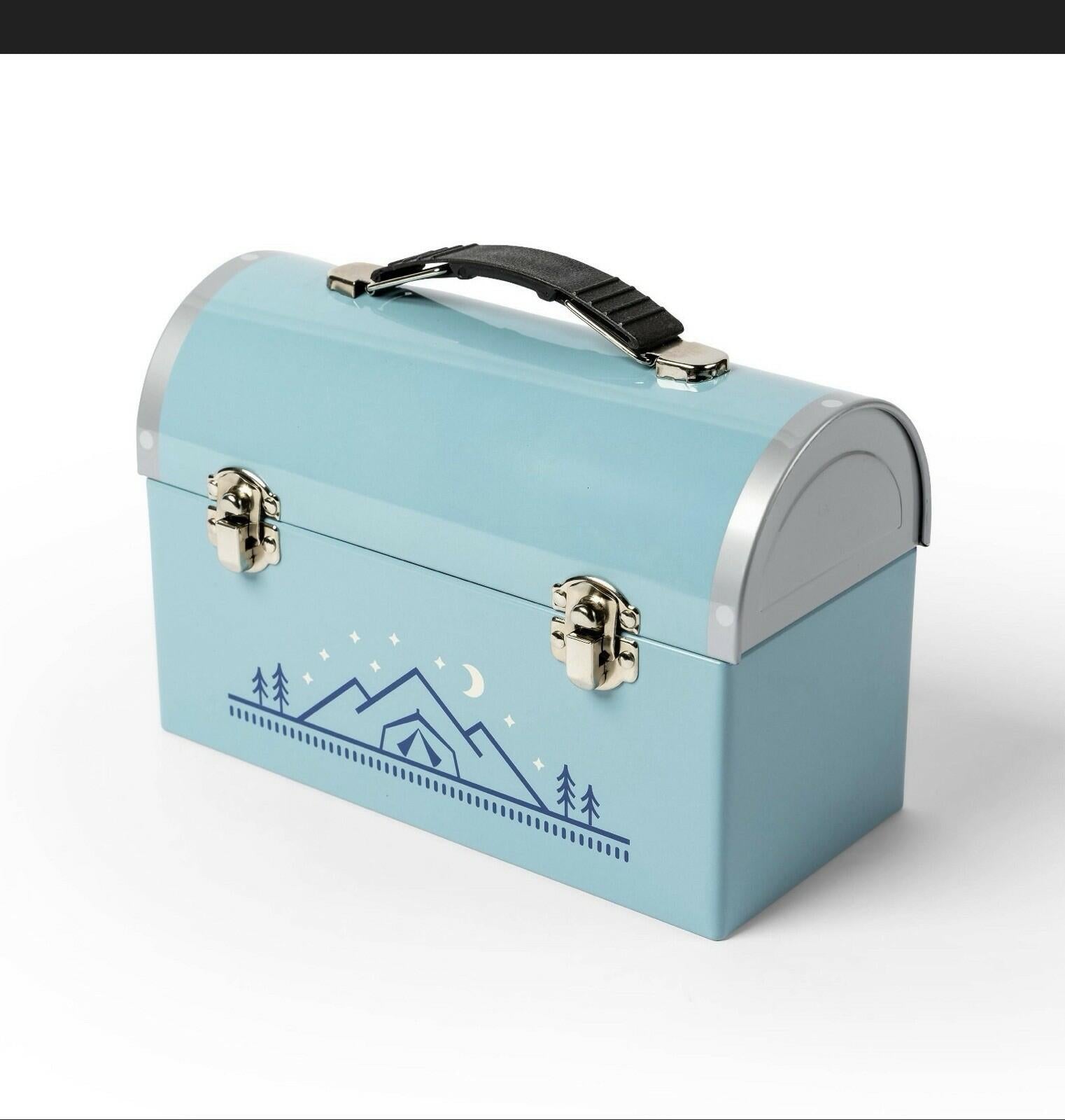 Target Bullseye Playground Tween Summer Camp Lunch Box Blue Medium