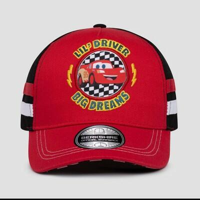 Disney Cars Toddler Boys Cotton Baseball Hat Red One Size