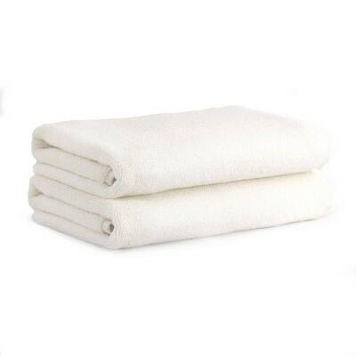 Wellbe Turkish Cotton Hand Towel 2pk White 18x30 Inches