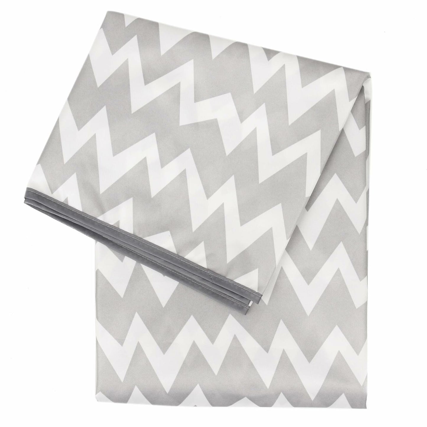 Bumkins Baby Splat Mat Waterproof Reusable 42x42in Gray Chevron