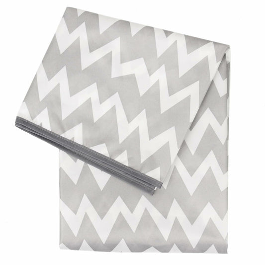 Bumkins Baby Splat Mat Waterproof Reusable 42x42in Gray Chevron