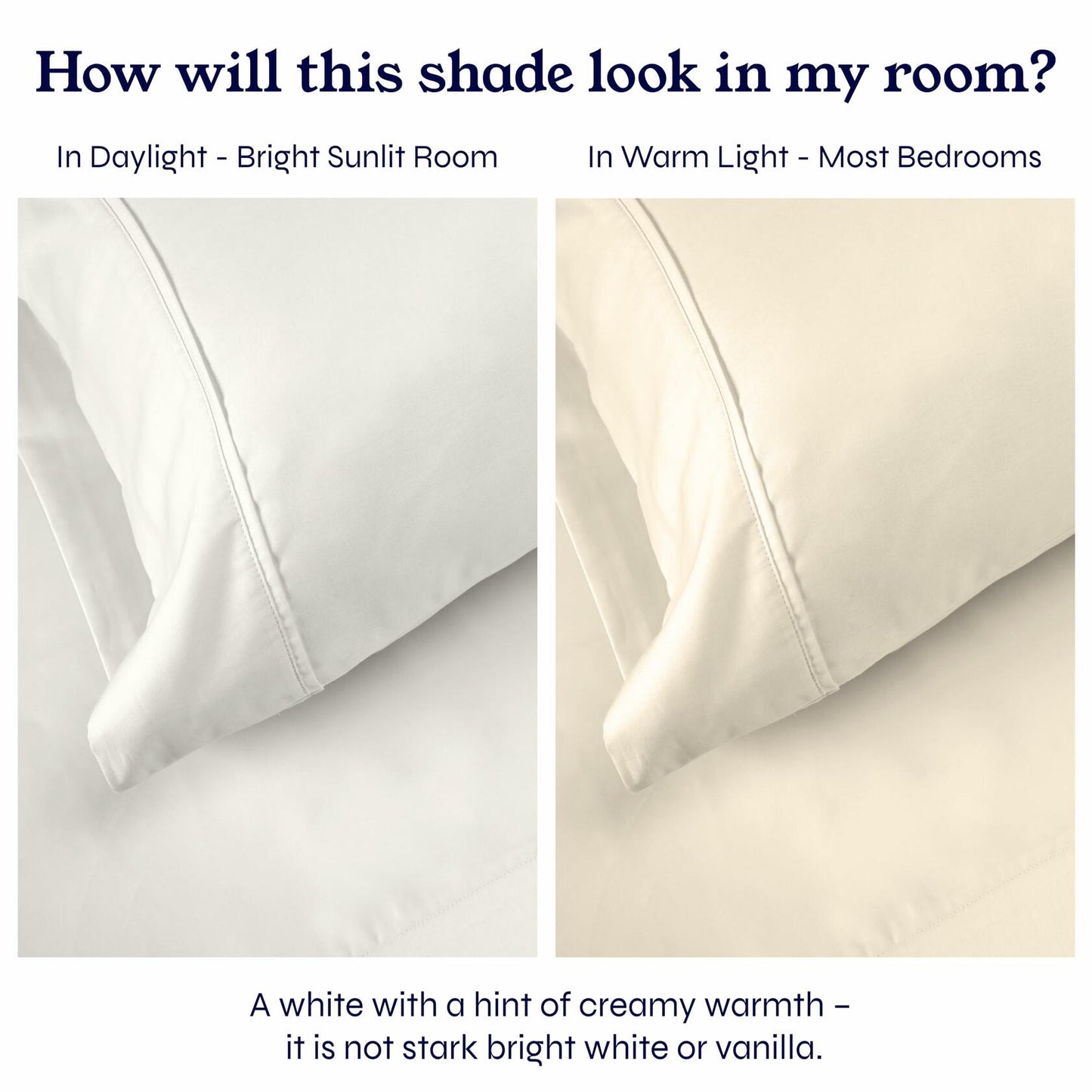 California Design Den 100% Cotton Full Sheets Set 400TC Deep Pockets Ivory