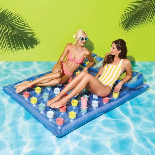 Sun Squad Pocket Lounge Water Float PVC 2 Person Capacity Age 14+