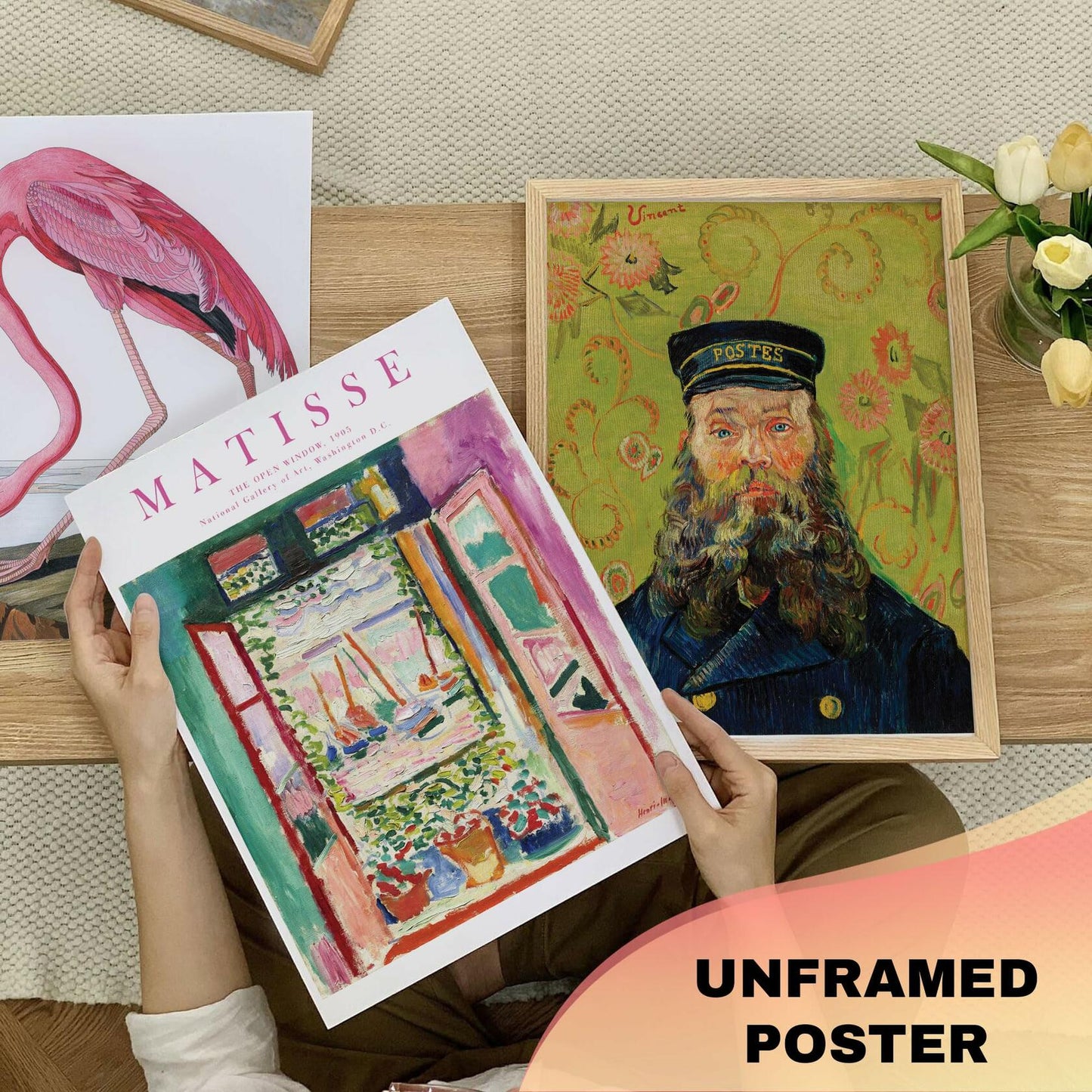 365DoRoTeYa Colorful Eclectic Gallery Wall Art Set 17 PCS Unframed