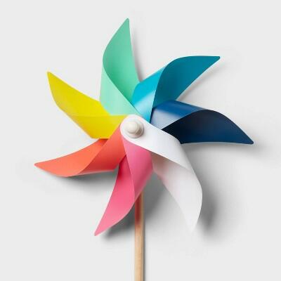 Sun Squad 40" Summer Pinwheel - Colorful Outdoor Garden Decor