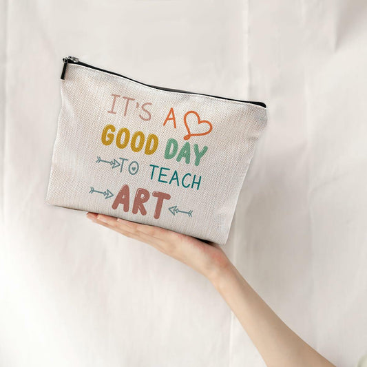 NEGIGA Physics Teacher Makeup Bag Travel Cosmetic Pouch Zipper Case