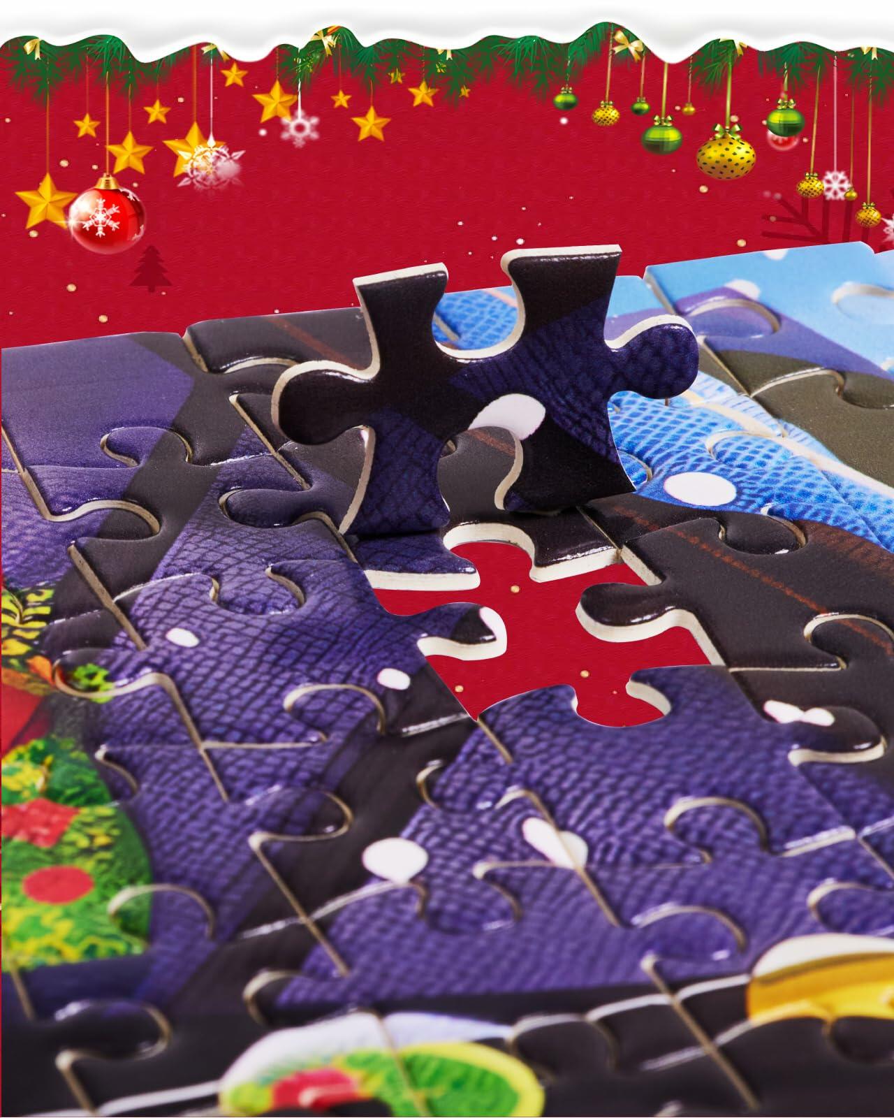 Advent Calendar 2025 Christmas Jigsaw Puzzle 1000pcs 24 Days Countdown