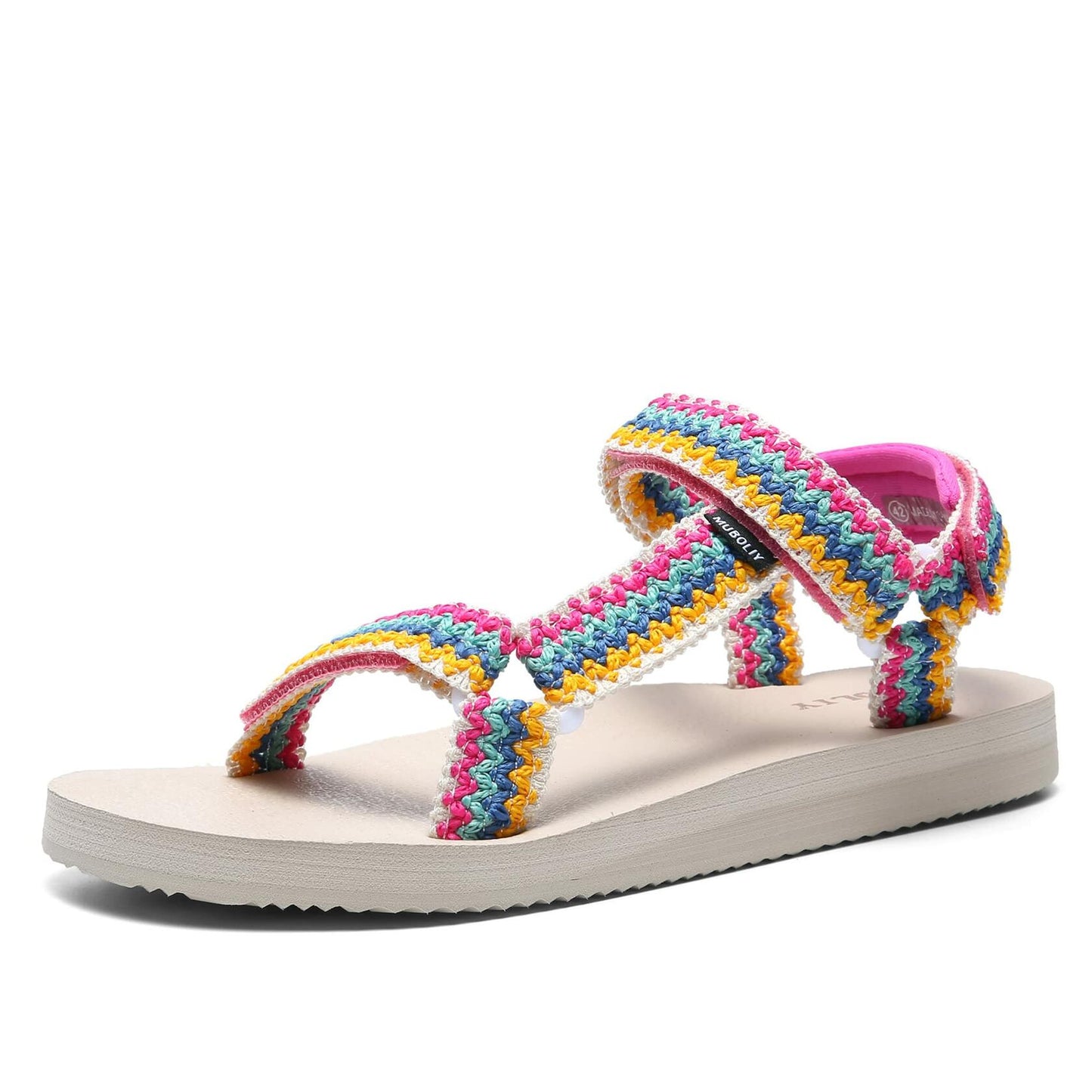 Muboliy Women's Casual Summer Water Sandals with Arch Support Size 38