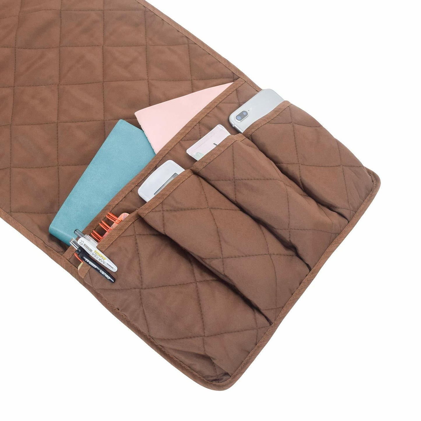 MDSTOP Remote Control Holder 5 Pockets Sofa Couch Armrest Organizer