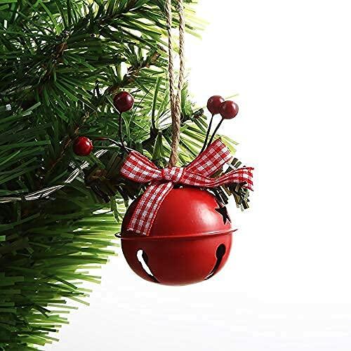 [Like New] 18 PCS Christmas Jingle Bells Ornaments Red White Green Tree Pendant Decor