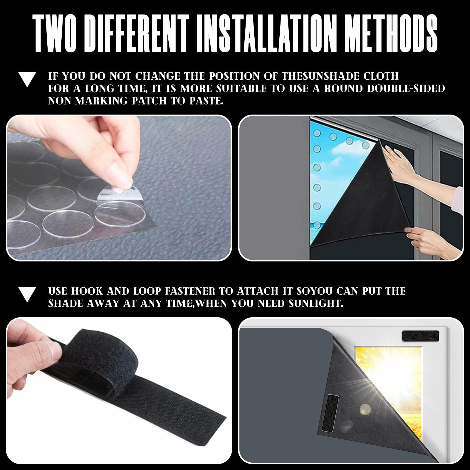 Jilron Blackout Curtain Beige 55x40in Portable Light Blocking 1 Pc