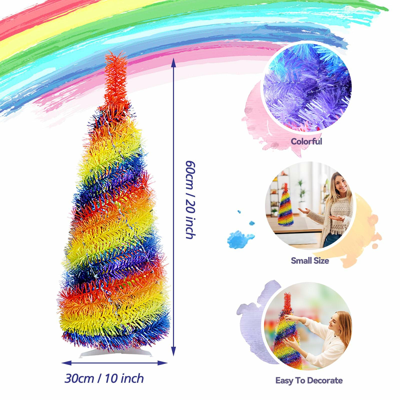 [Like_new] 5FT Pop Up Christmas Tree LED Lights Tree Topper Collapsible Snowflakes