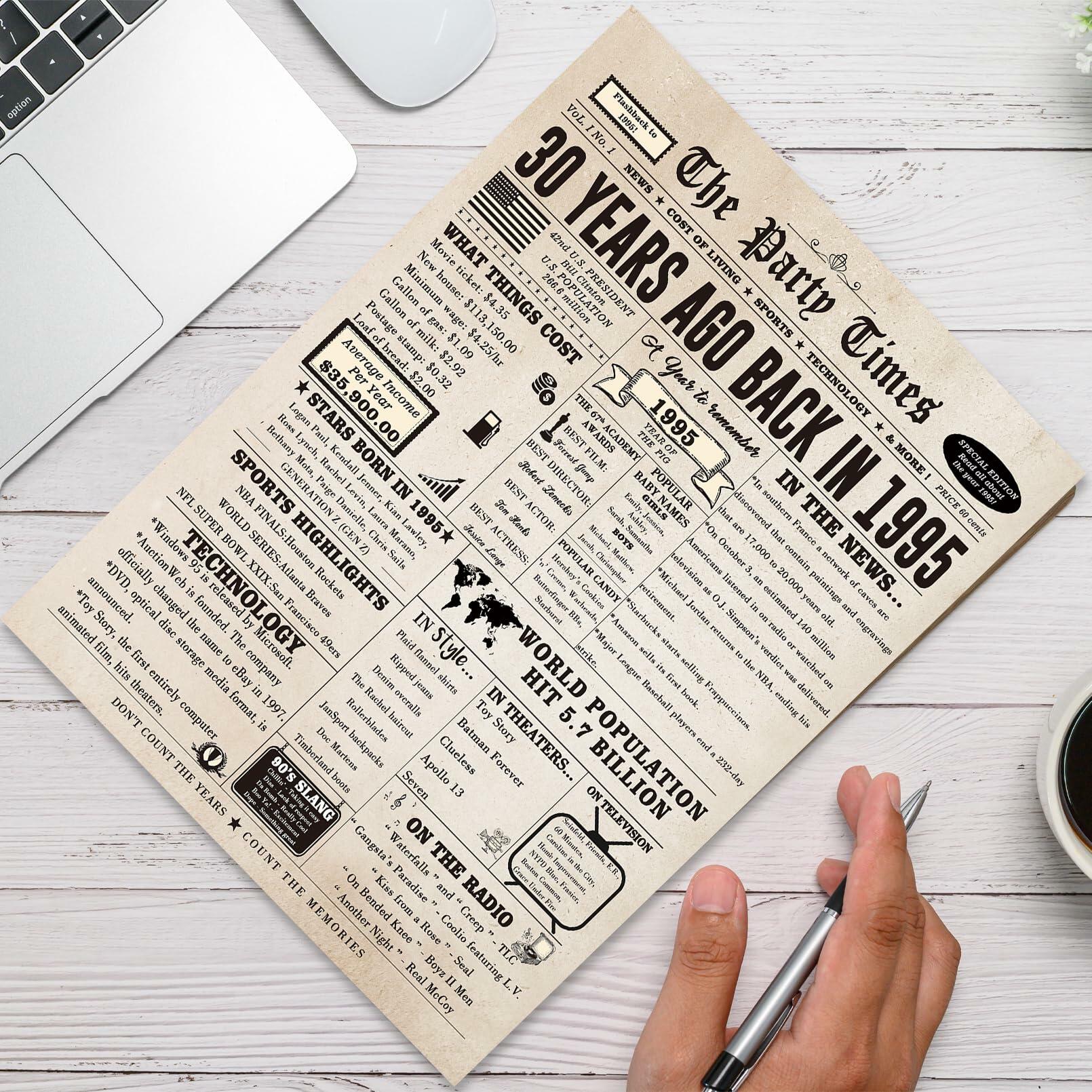 Huameigf Jumbo 30th Birthday Card for Daughter Son, Large Unique Design