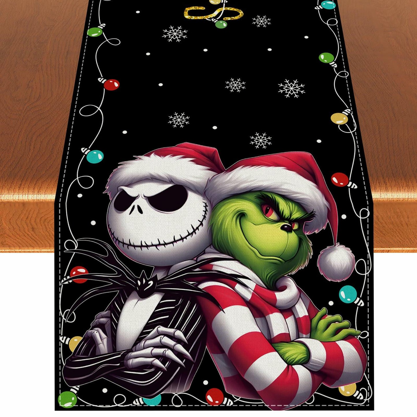 Christmas Table Runner Winter Xmas Decorations 13x72 Inch for Home Kitchen