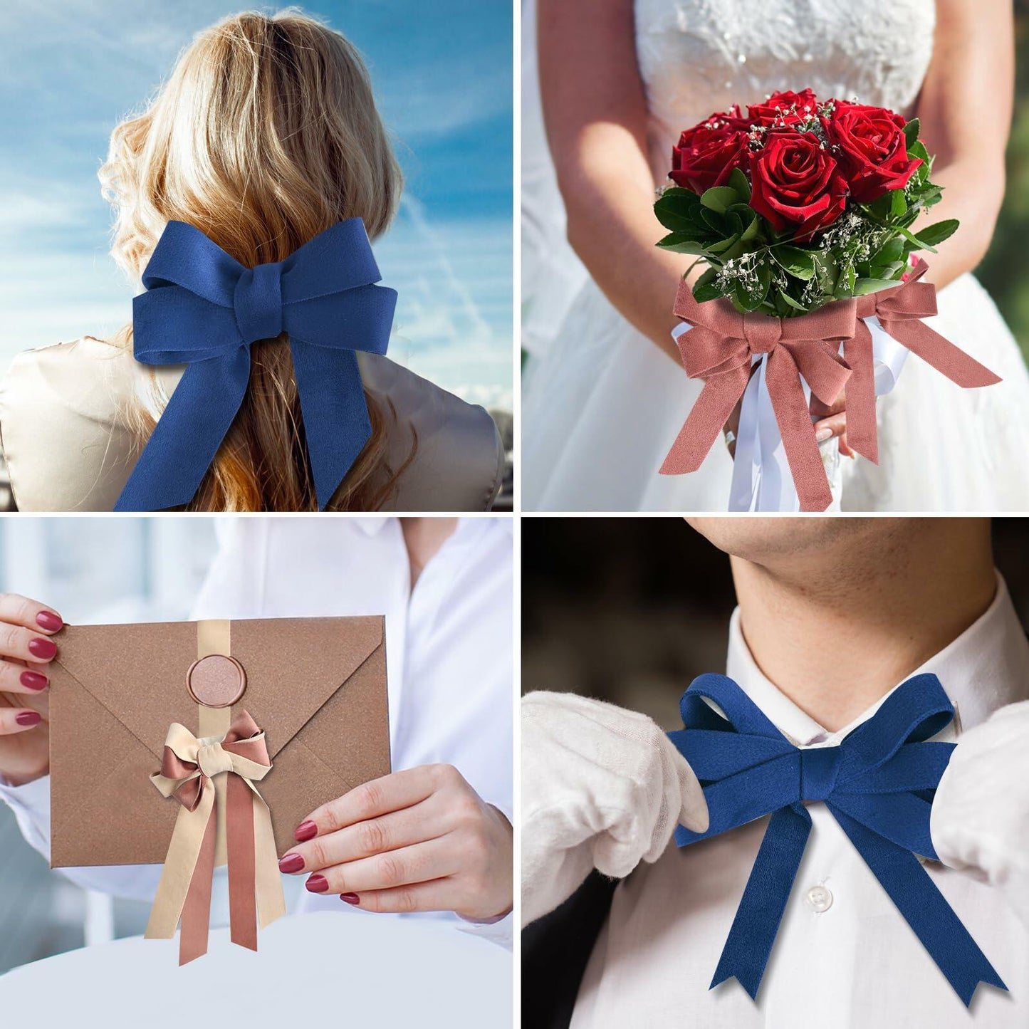 Ewaymado Terracotta Velvet Ribbon Double Faced 1.5" x 20yd