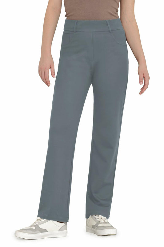 Women's Dress Pants Straight Work High Waisted Grey 29" Inseam Size 29
