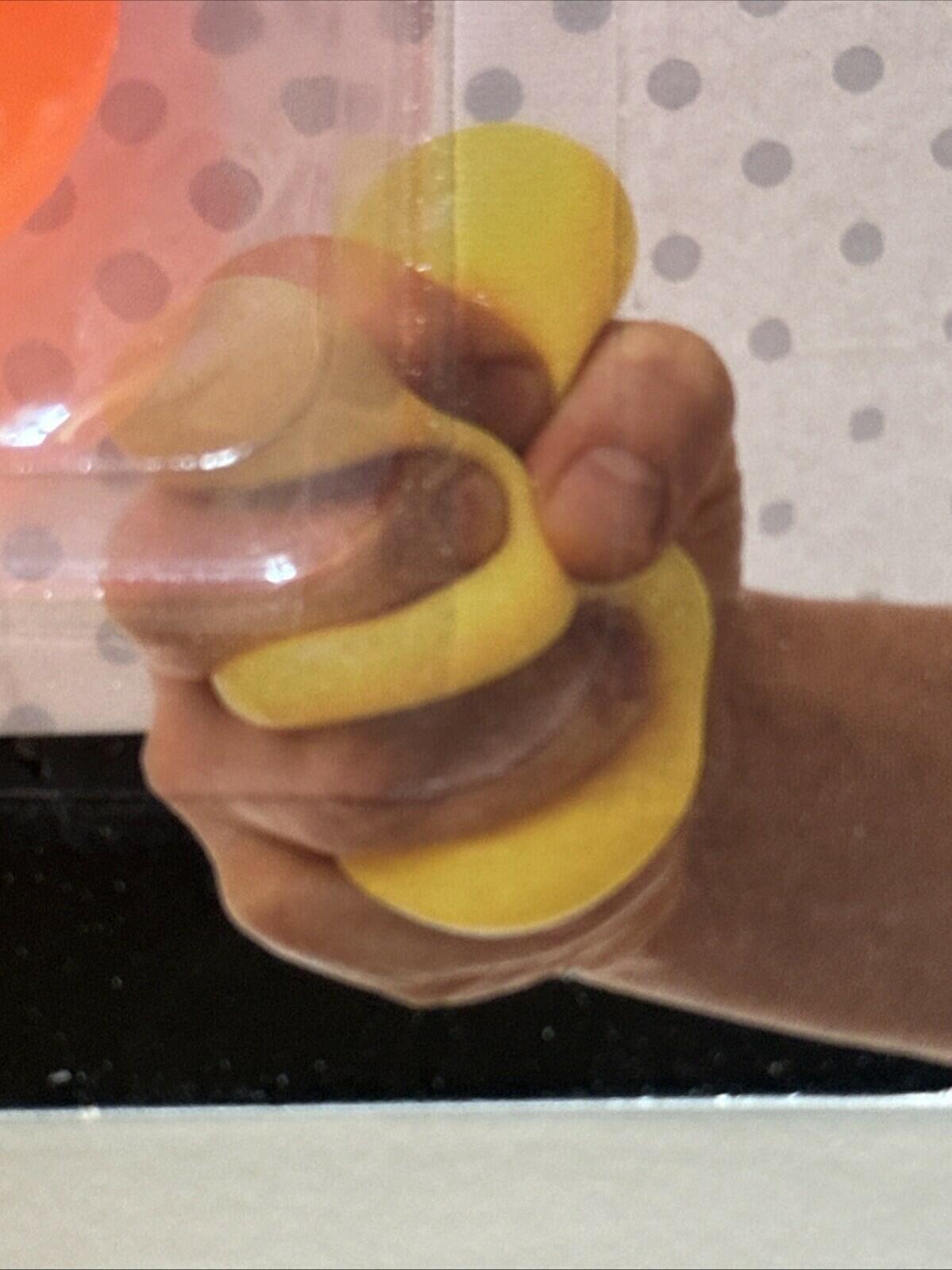 Toy Planet Fidget Stem Sticky Squash Balls Multi-Color Rubber Washable