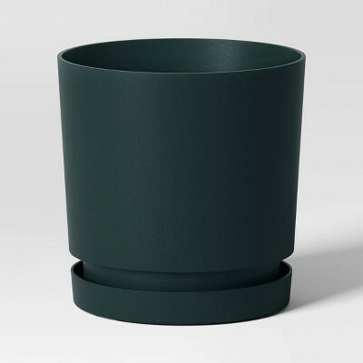 Room Essentials Recycled Resin Planter Pot Green 6x6x6 Indoor Outdoor
