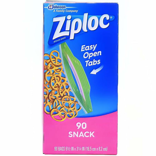 Ziploc Small Snack Bags Clear 90 Ct Polyethylene PE