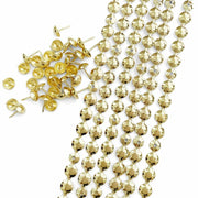Let's Decorate Golden Plated Decorative Nail Strips 11mm 10 Meters