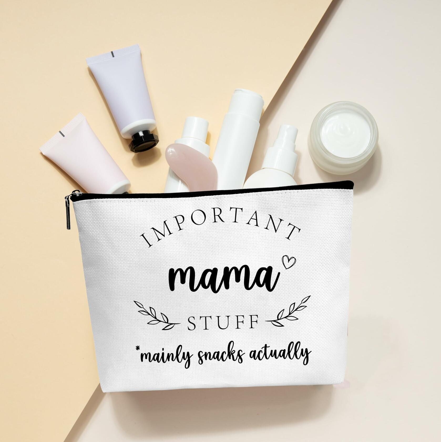 Cazhes Large Capacity Makeup Cosmetic Bag for Women Mom Gifts C10