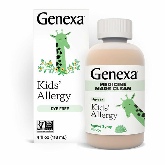 BestBy02/27 Genexa Kids Allergy Medicine 12.5mg Diphenhydramine 4oz Agave