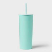 Sun Squad 26oz Tumbler with Straw Mint Green