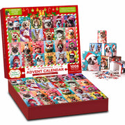 SIXVALA Advent Calendar 2024 Christmas Dogs & Cats Jigsaw Puzzle 1008pcs