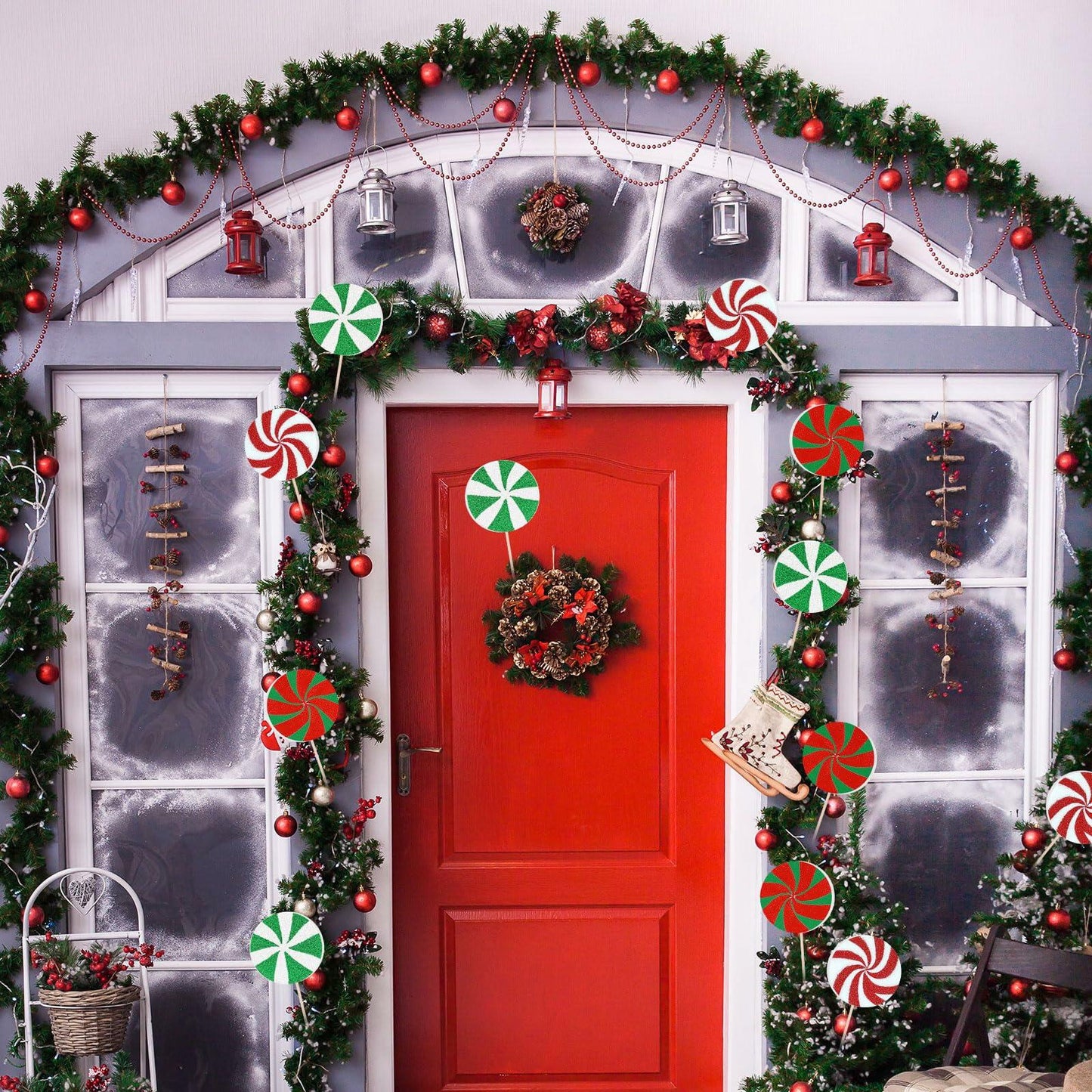 MiniInflat 37 Pc Foam Circles Set 4 Inch Craft Discs for DIY Xmas Decor