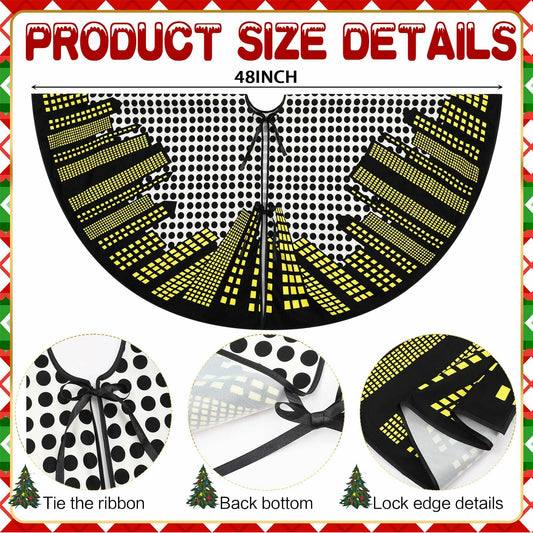 Boao Magic World Christmas Tree Skirt Vintage Envelope Design Rustic Xmas