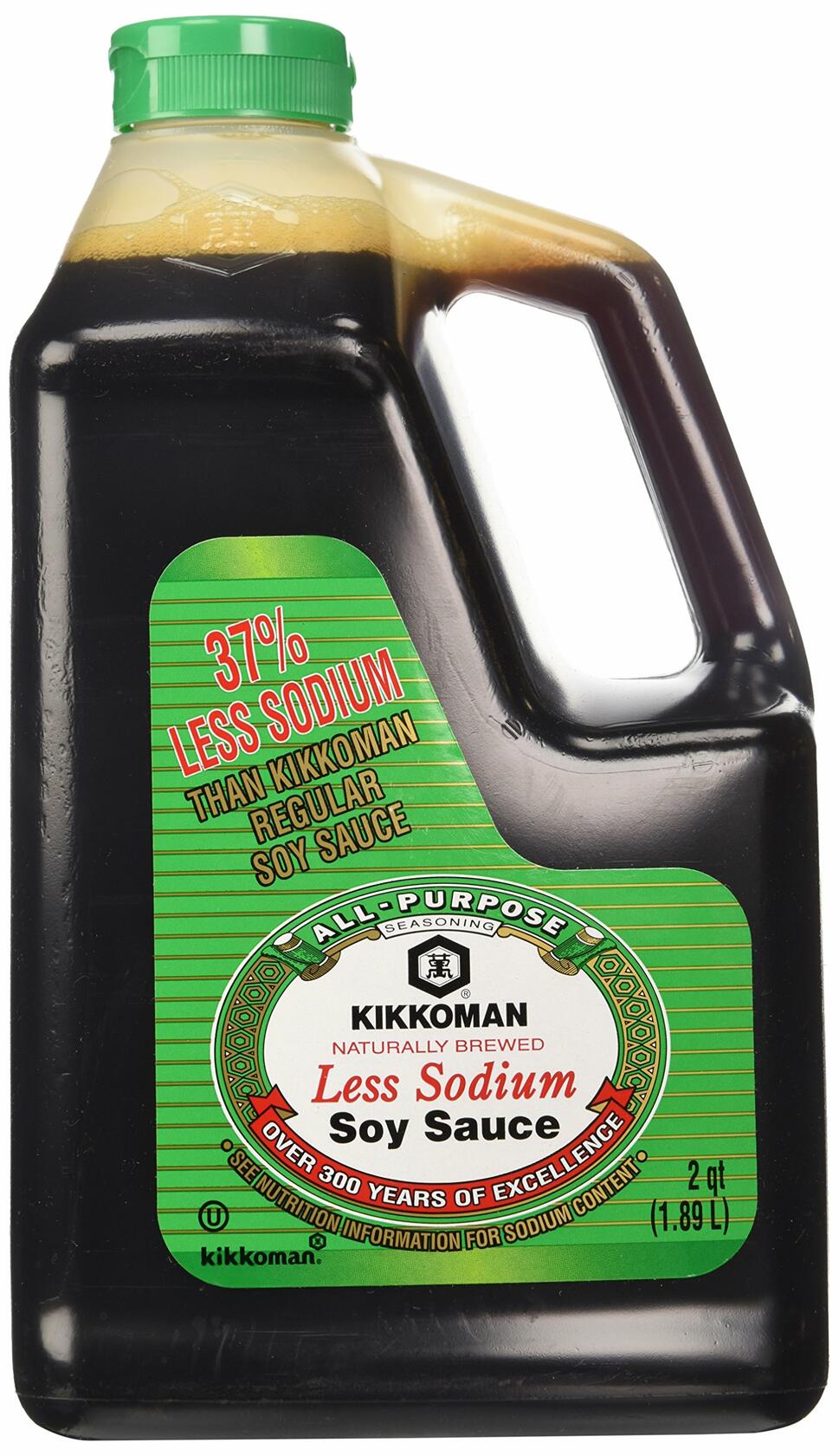 BestBy07/26 Kikkoman Lite Soy Sauce 64oz Bottle Pack of 1