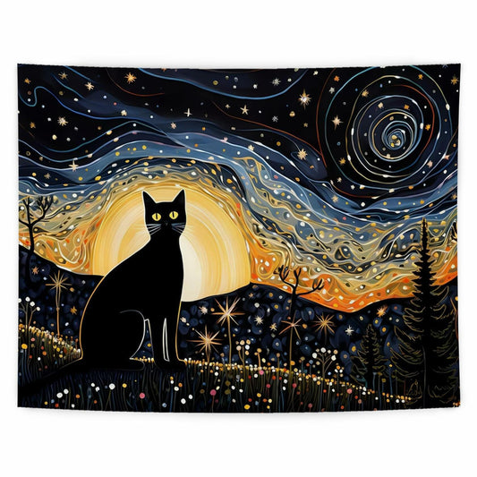 LUVADIAN Elephant Nursery Tapestry Wall Hanging Blue 50x60 Inches