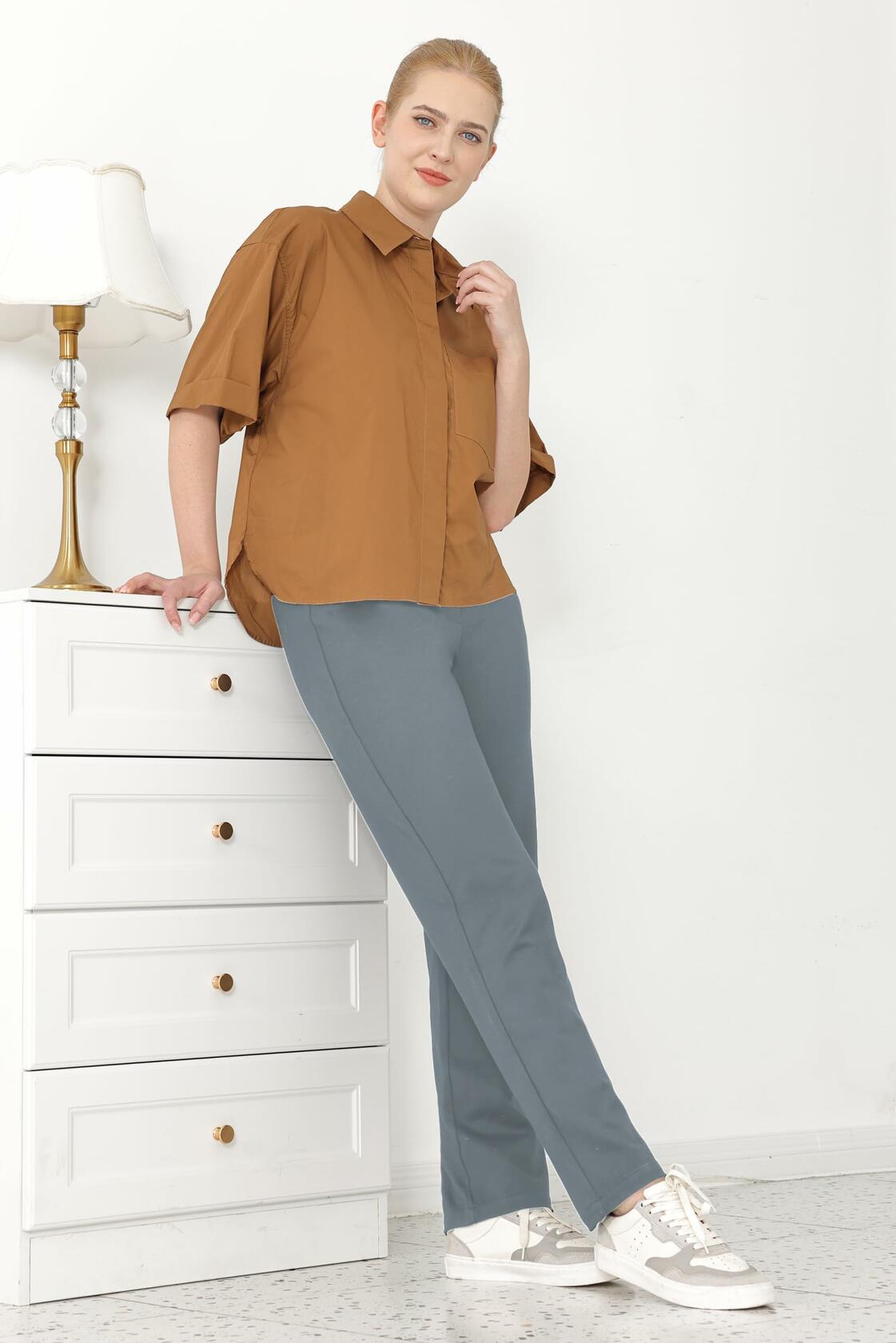 Women's Dress Pants Straight Work High Waisted Grey 29" Inseam Size 29