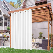 Deconovo Solid Grommet Waterproof Outdoor Curtains Patio 105x96 Green