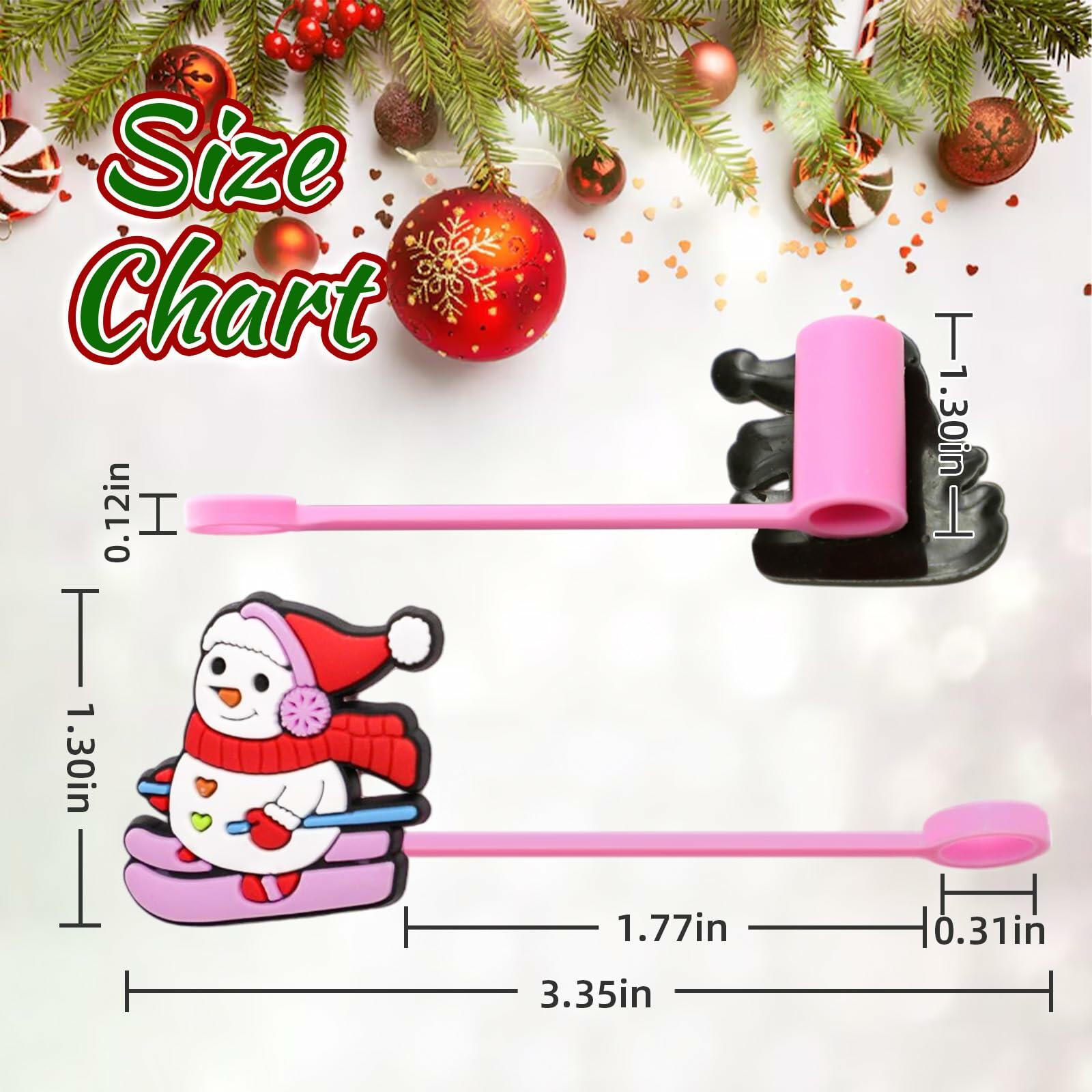 16 PCS Thanksgiving Silicone Straw Caps for Stanley Cup 10mm Design 4