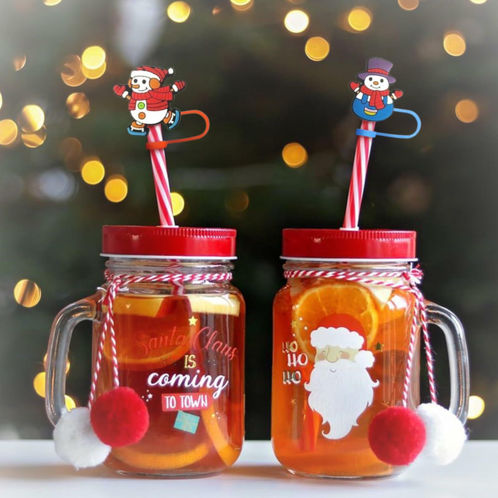 16 PCS Thanksgiving Silicone Straw Caps for Stanley Cup 10mm Design 4