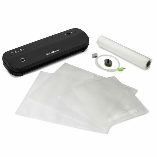 [Like_new] FoodSaver 110878 Compact Vacuum Sealer Black Plastic Metal 120V