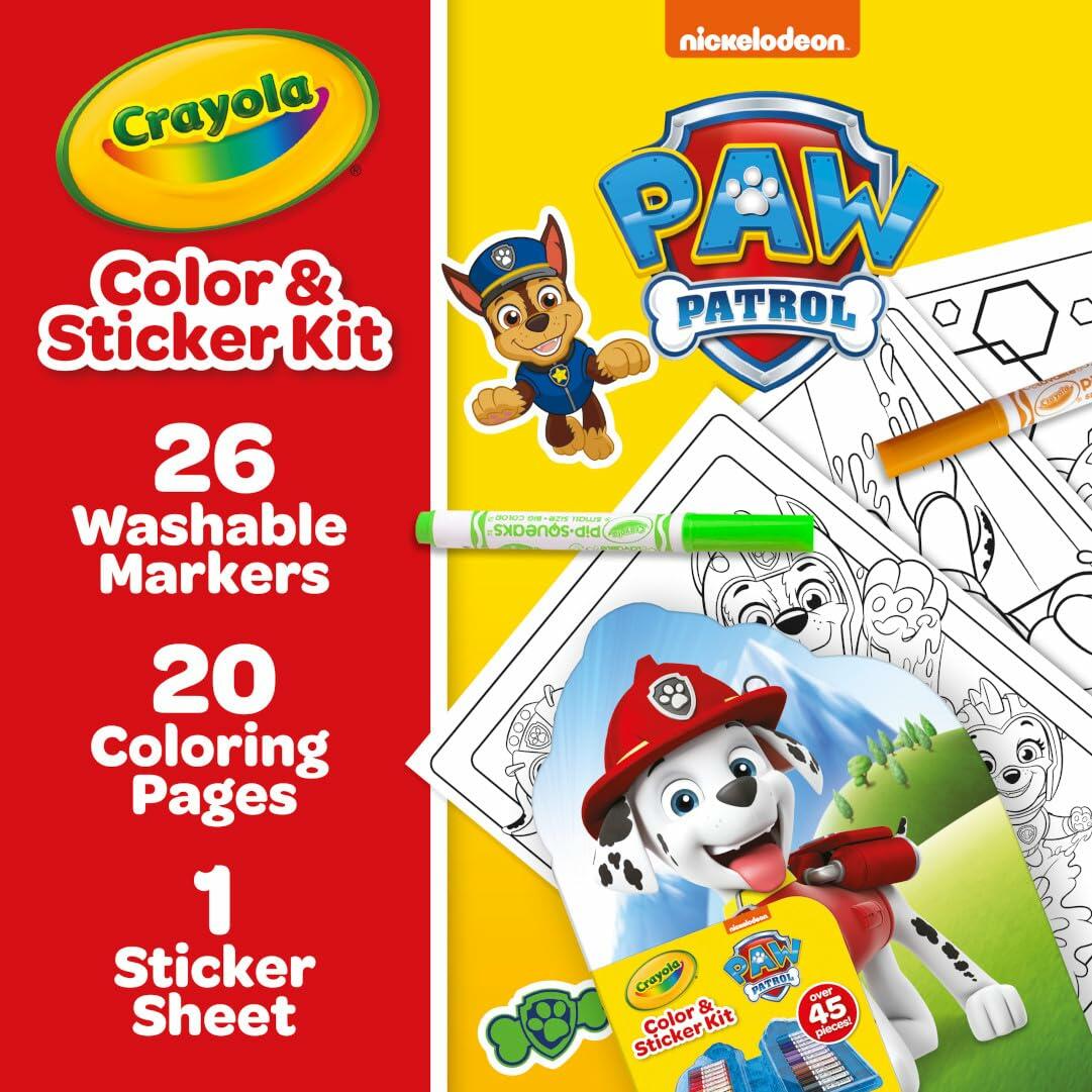 Paw Patrol Art Kit Creative Drawing and Coloring Set for Kids