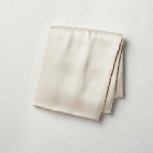 Casaluna Solid 100% Silk Pillowcase Standard Size Nude