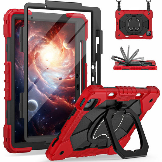 WESOROL iPad Air 11" Case M3 2025 M2 2024 7th/6th Gen 360 Stand Pen Holder Black