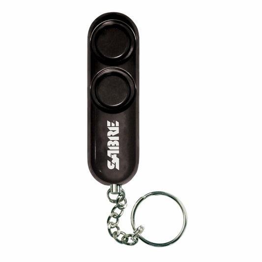 SABRE Personal Alarm 120dB Key Ring Reusable Black Pocket Alarm